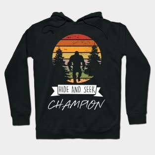 Retro Bigfoot Hide & Seek World Champion Hoodie